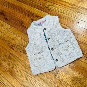 Mini Boden Cozy Cream Kids Vest